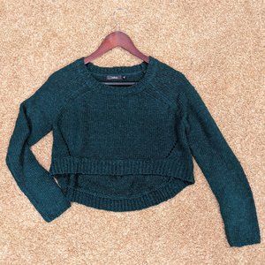 LF Emerald Green Cropped Sweater